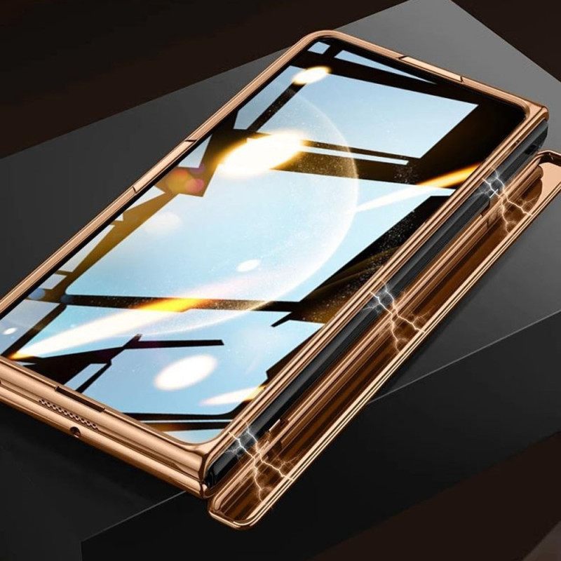 Kuori Huawei Mate X6 Teksturoitu Tekonahka Näytönsuojalla