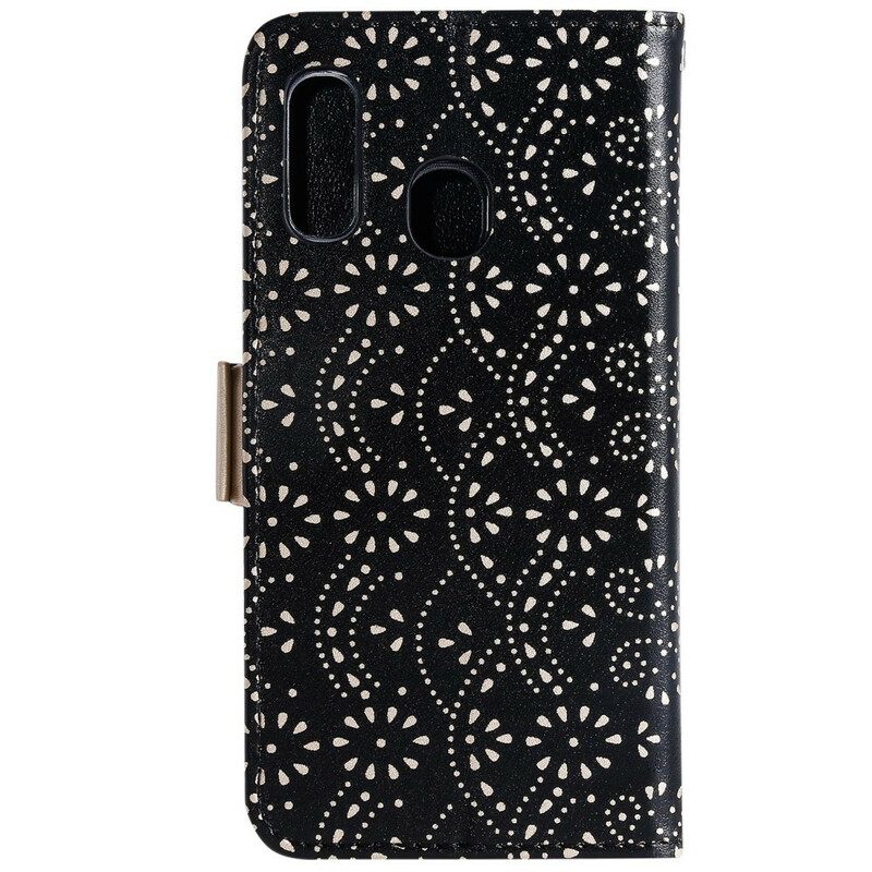 Kotelot Samsung Galaxy A20e Suojaketju Kuori Lace Strap Kolikkokukkaro