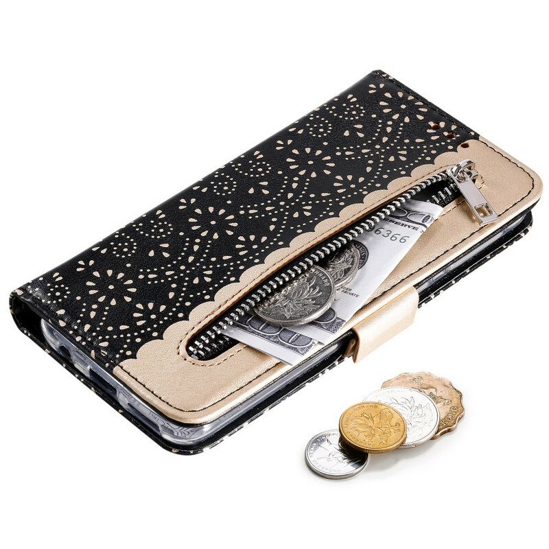 Kotelot Samsung Galaxy A20e Suojaketju Kuori Lace Strap Kolikkokukkaro
