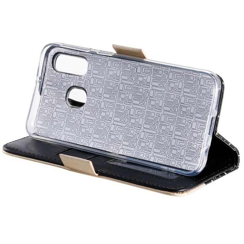 Kotelot Samsung Galaxy A20e Suojaketju Kuori Lace Strap Kolikkokukkaro