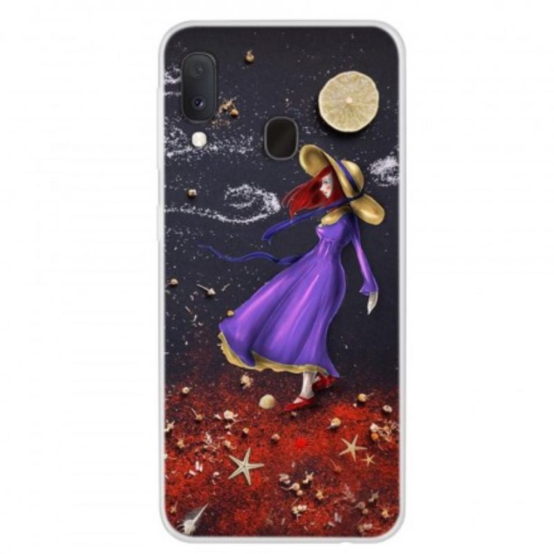 Kuori Samsung Galaxy A20e Woman Yli Laidan