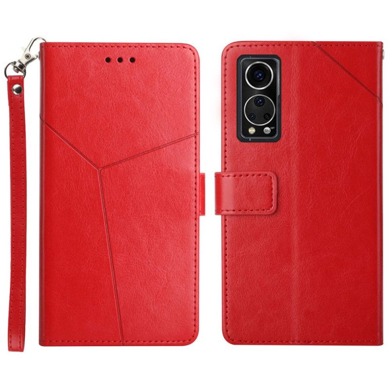 Kotelot ZTE Axon 30 5G Style Leather Geo Y Design