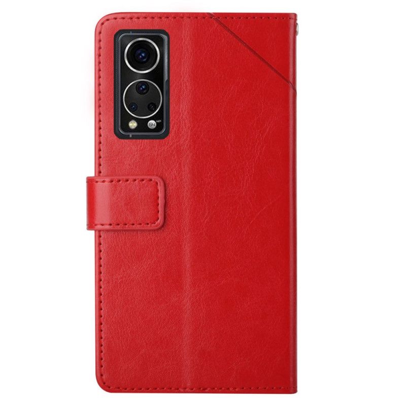 Kotelot ZTE Axon 30 5G Style Leather Geo Y Design