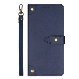 Flip Case Xiaomi Redmi Note 12 Pro Plus Niitit Ja Hihna Idewei