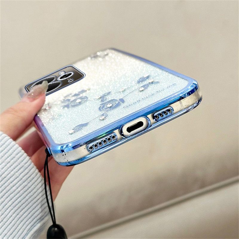 Kuori Realme 14t 5g Kadem-kukkia Ja Strassinauha