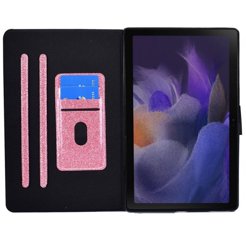 Nahkakotelo Samsung Galaxy Tab A8 Sparkling Glitter