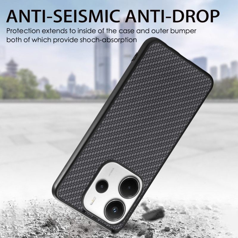 Case Xiaomi Redmi Note 14 5g Puhelinkuoret Hiilikuitukuvioinen