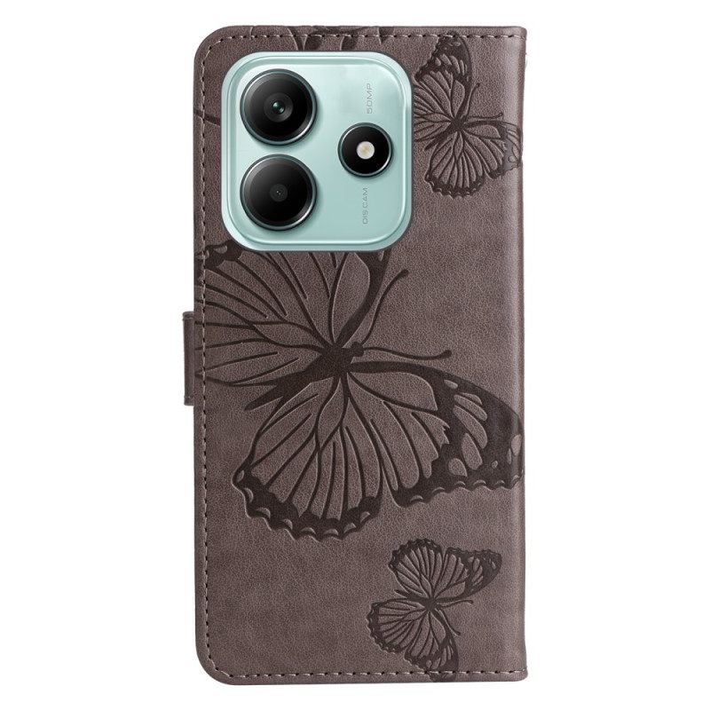 Kotelot Xiaomi Redmi Note 14 5g Jättiläisperhoset Hihnalla Suojakuori