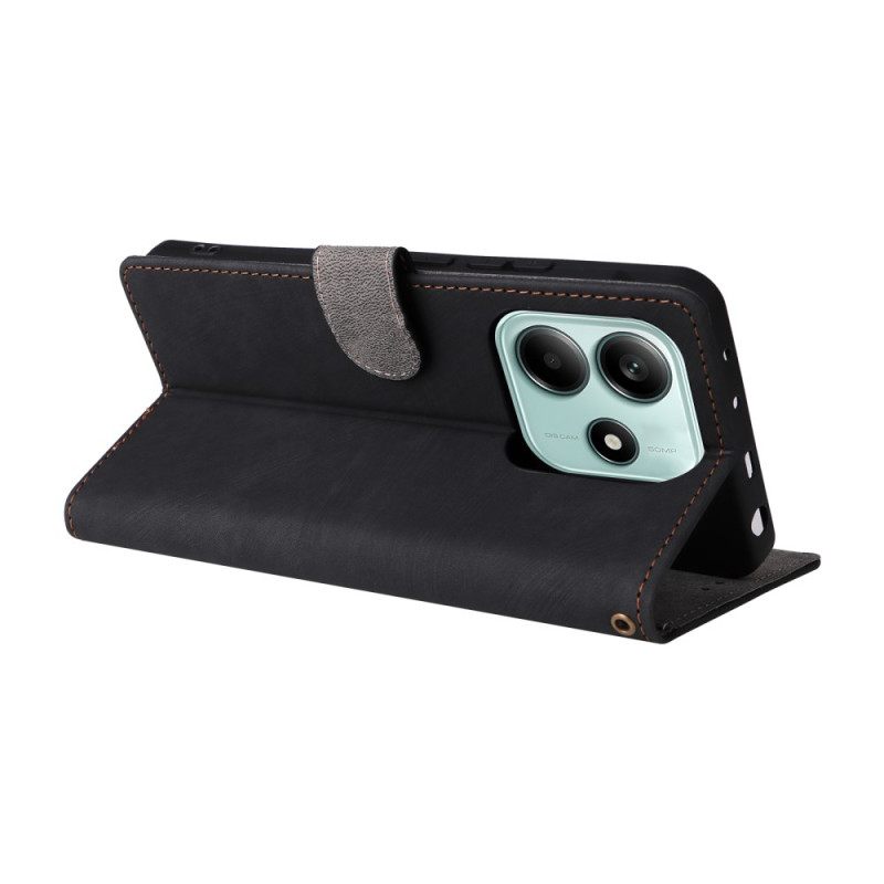 Kotelot Xiaomi Redmi Note 14 5g Mokkanahkaefekti Rfid-suoja