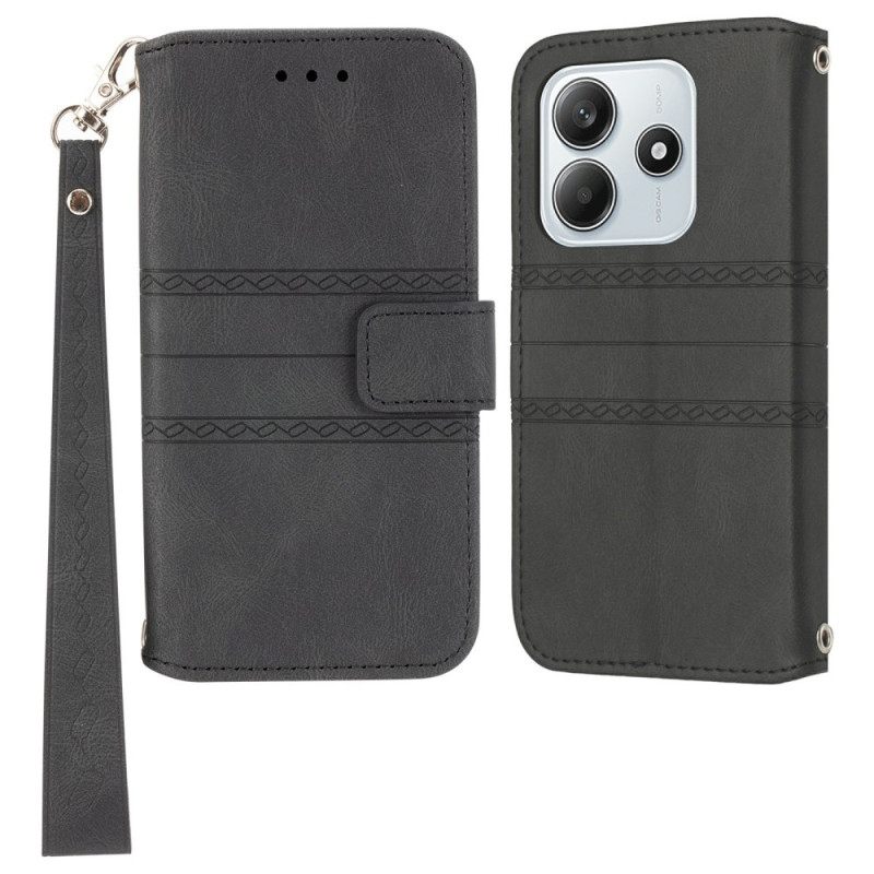 Kotelot Xiaomi Redmi Note 14 5g Puhelinkuoret Friisikuvio Ja Hihna