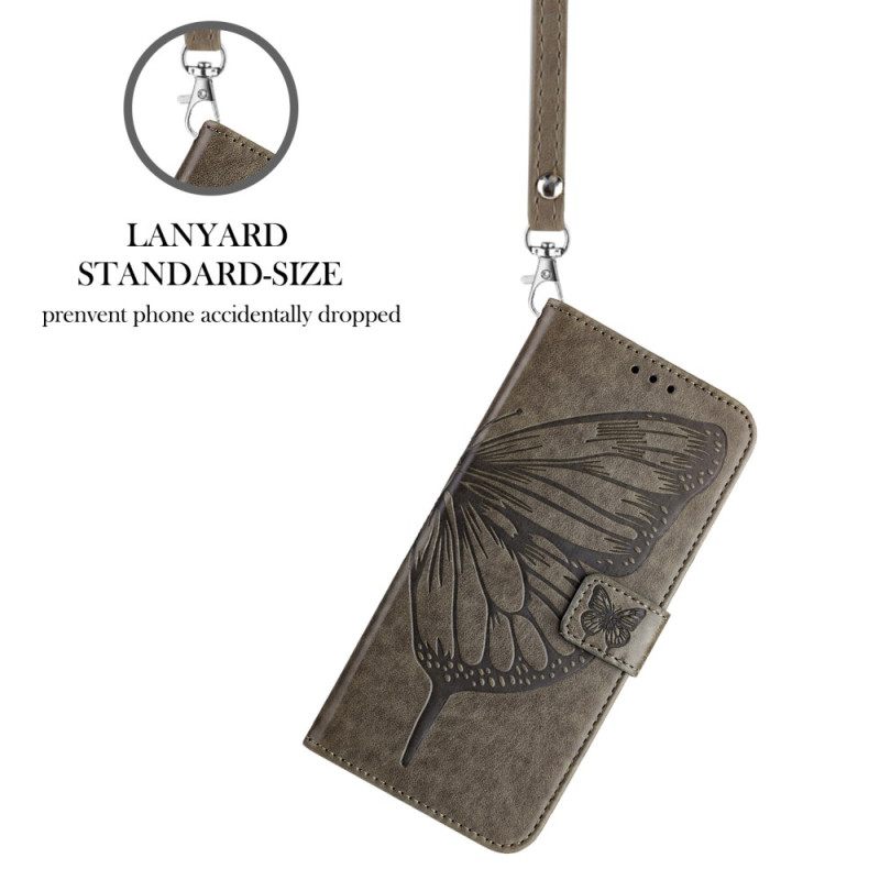 Kotelot Xiaomi Redmi Note 14 5g Puhelinkuoret Perhoskuvio Ja Hihna