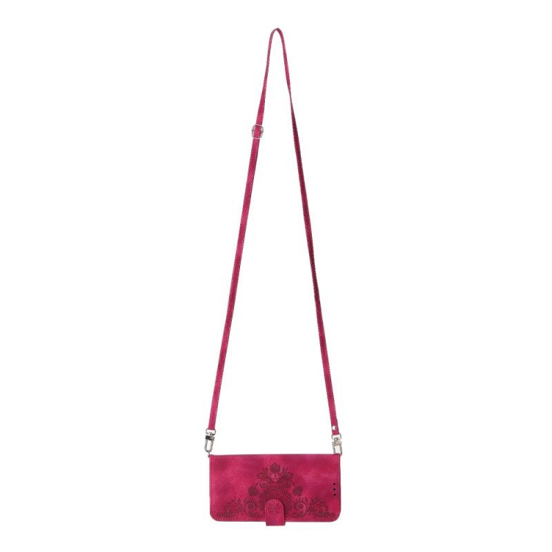 Kotelot Xiaomi Redmi Note 14 5g Puhelinkuoret Pitsikuvioinen Lompakko Hihnalla Ja Olkahihnalla