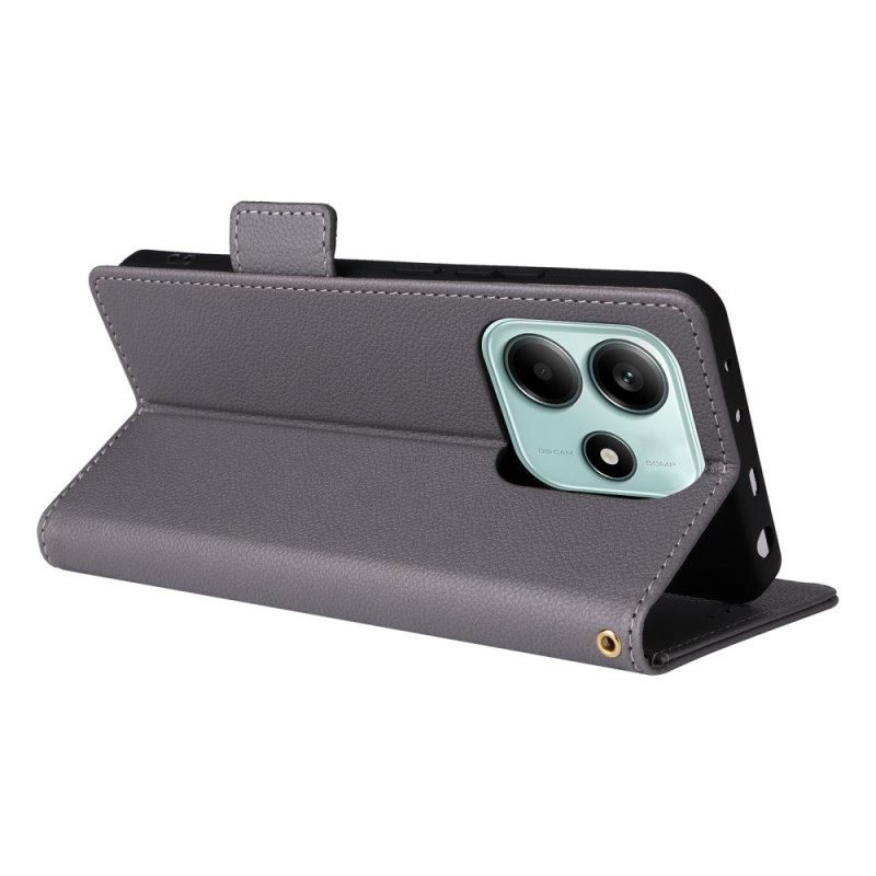 Kuoret Xiaomi Redmi Note 14 5g Litsikuvioinen Tekstuuri Hihnalla