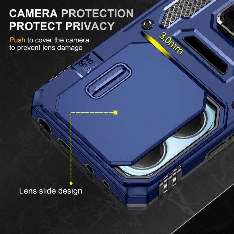 Kuori Xiaomi Redmi Note 14 5g Erittäin Kestävä Jalustalla Ja Linssinsuojalla