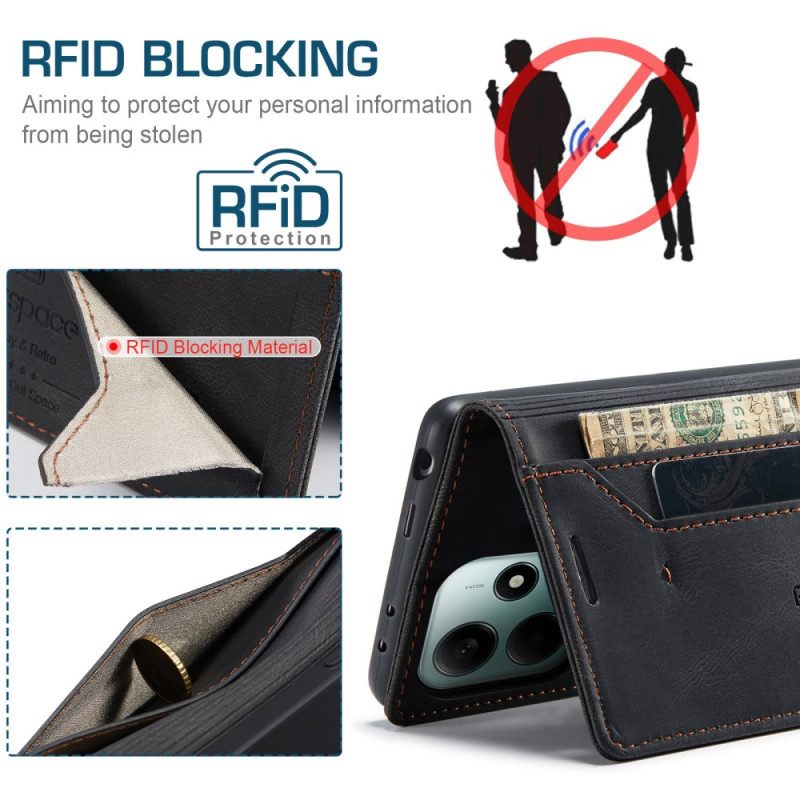 Nahkakotelo Xiaomi Redmi Note 14 5g Puhelinkuoret Farkkukangas