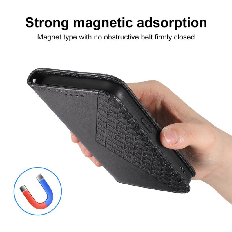 Nahkakotelo Xiaomi Redmi Note 14 5g Timanttikuvio