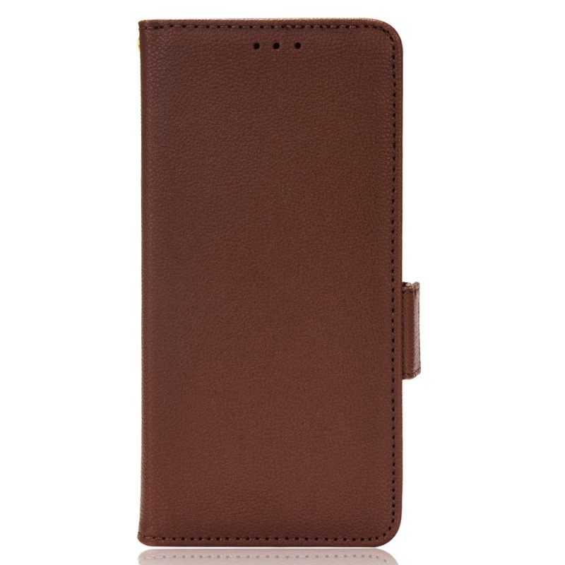 Flip Case OnePlus Nord 2T 5G Litsi-tekstuuri