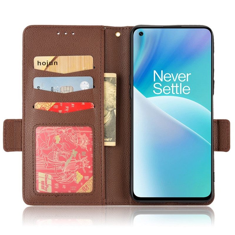 Flip Case OnePlus Nord 2T 5G Litsi-tekstuuri