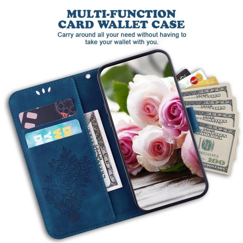 Flip Case OnePlus Nord 2T 5G Ruusut Ja Perhoset