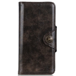 Kotelot OnePlus Nord 2T 5G Keinonahkainen Vintage-painike