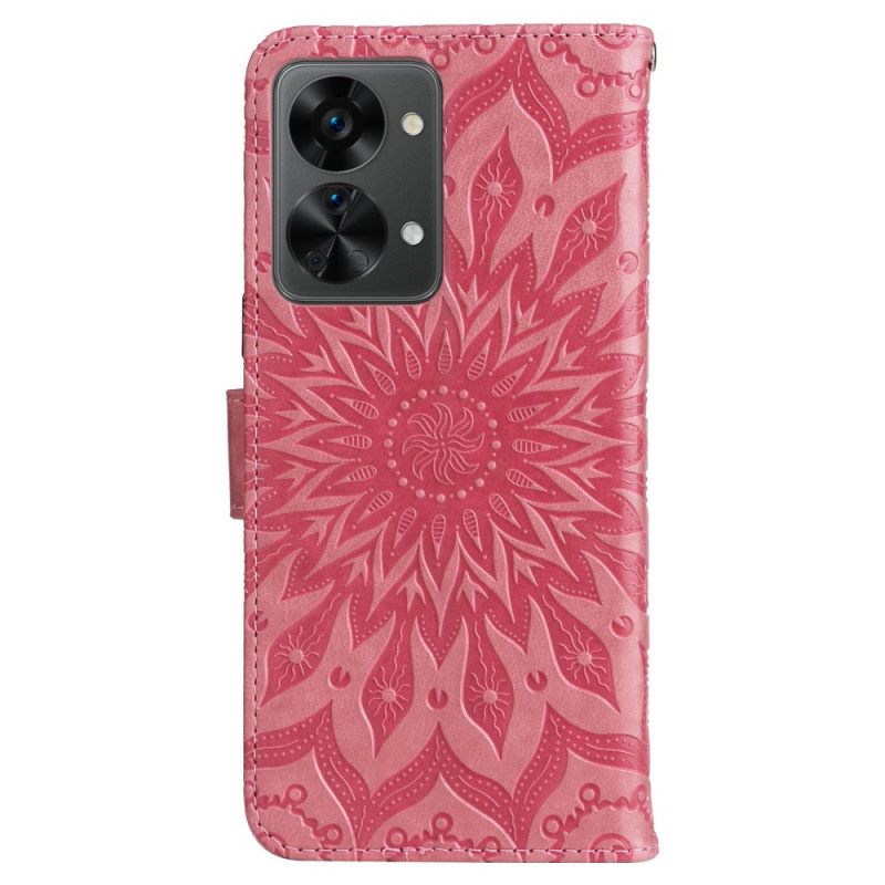 Kotelot OnePlus Nord 2T 5G Suojaketju Kuori Mandala Hihnakorttipidikkeellä