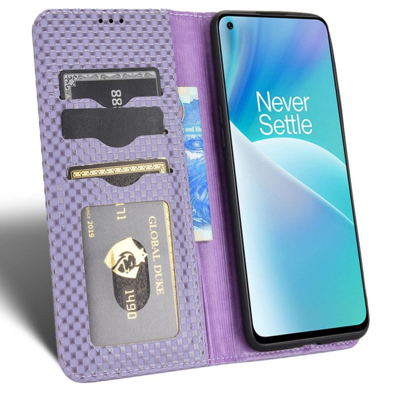 Puhelinkuoret OnePlus Nord 2T 5G Kotelot Flip Texture Grid