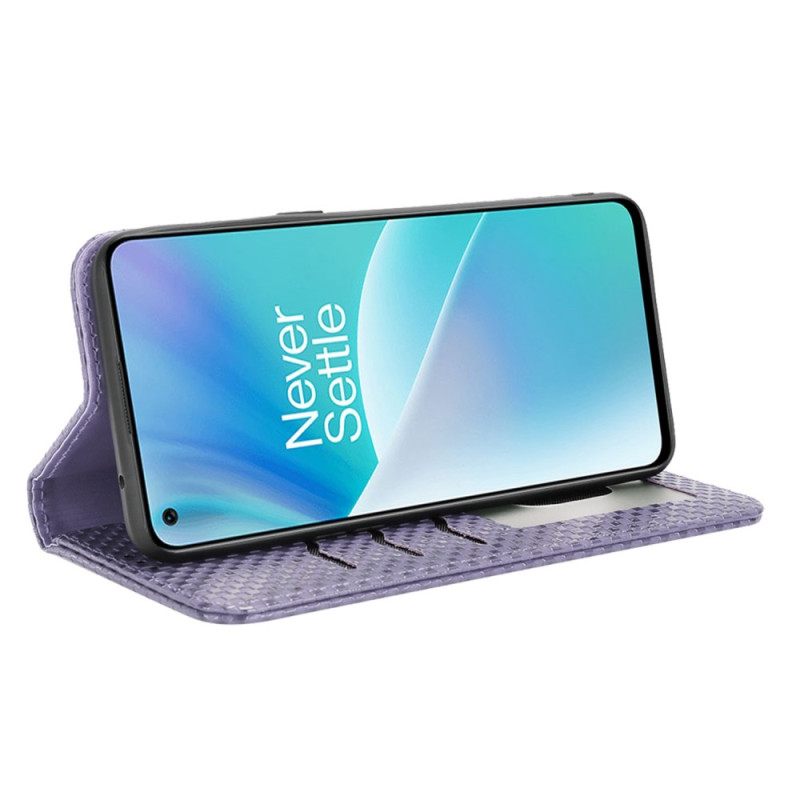 Puhelinkuoret OnePlus Nord 2T 5G Kotelot Flip Texture Grid
