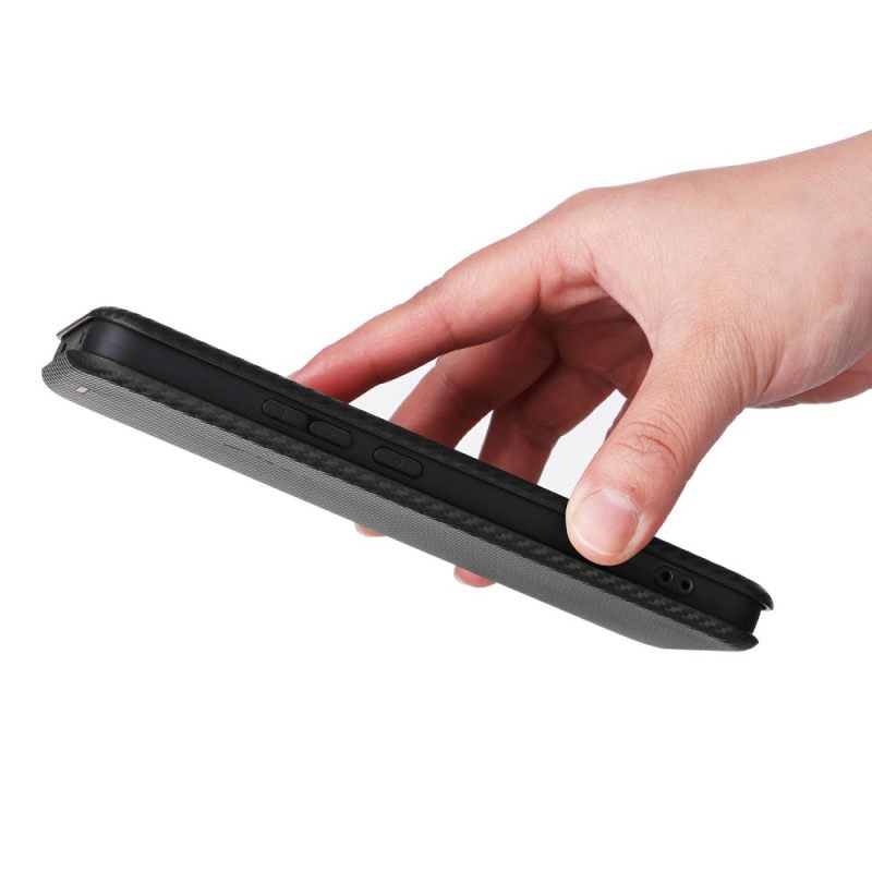 Nahkakotelo Oppo Reno 13f 4g / 5g / 13 Fs 5g Hiilikuitu