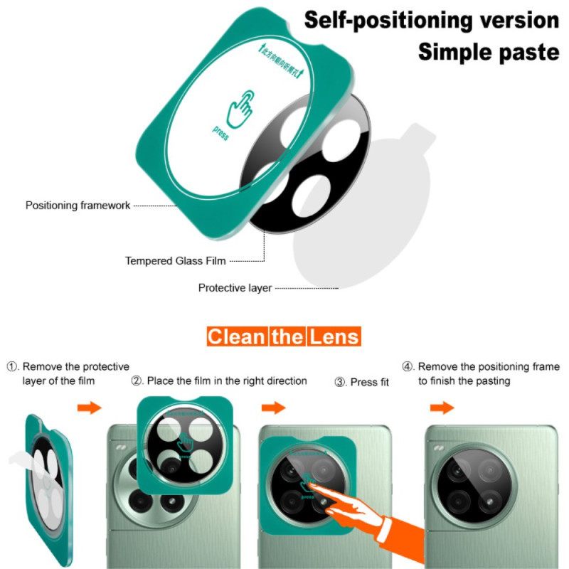 Karkaistusta Lasisesta Linssinsuojasta Vivo X200 Prolle Itseasentuva Kehys (musta Versio)