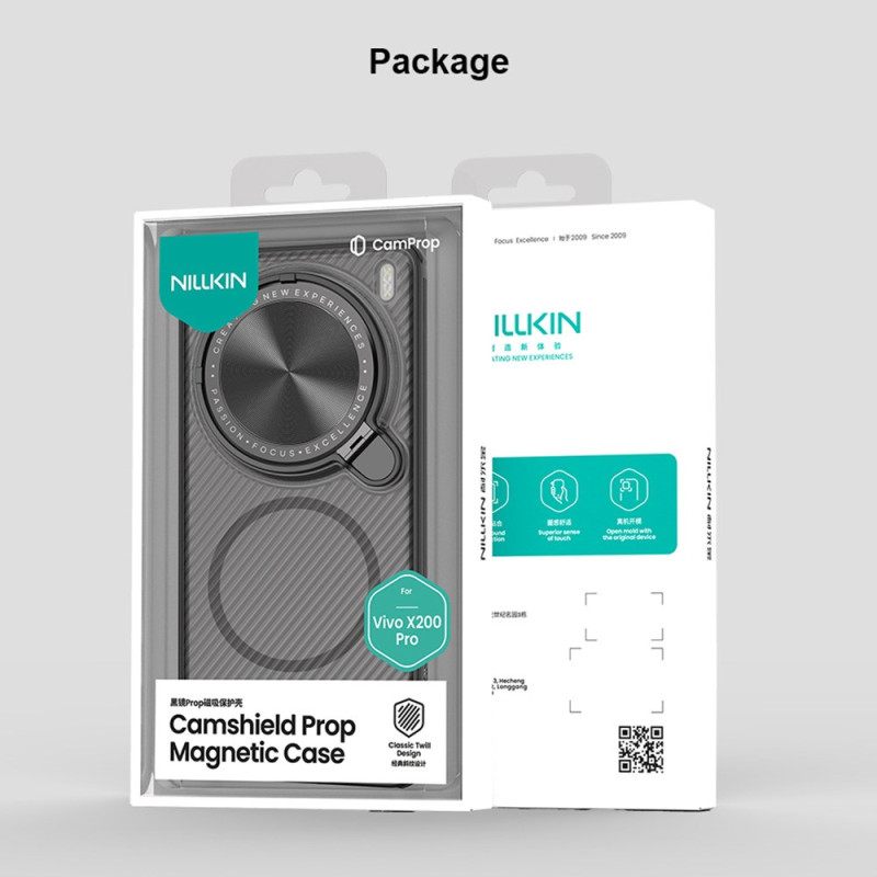 Kuori Vivo X200 Pro Magsafe Camshield -potkuri Magneettinen Nillkin