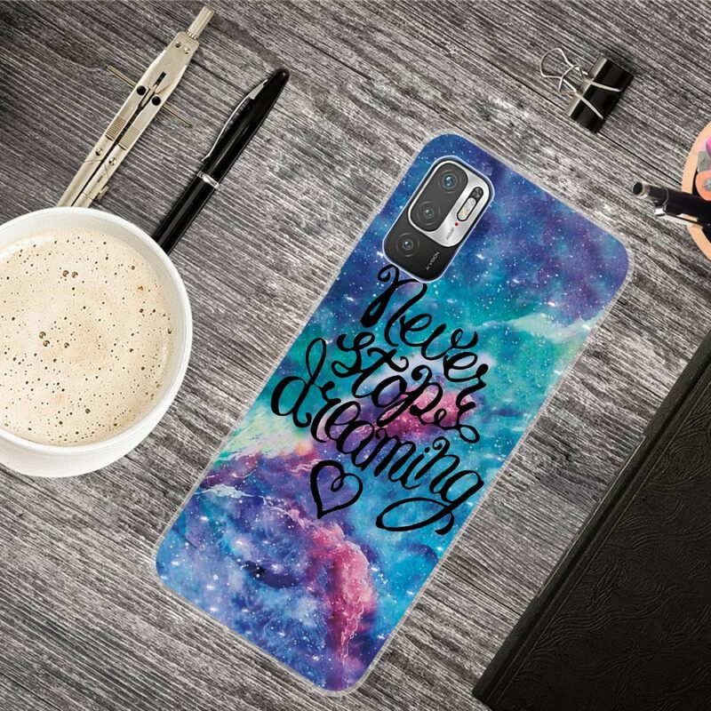 Case Xiaomi Redmi Note 10 5G / Poco M3 Pro 5G Älä Koskaan Lakkaa Haaveilemasta
