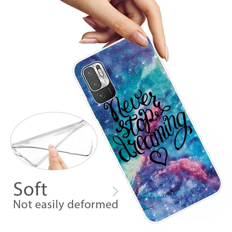 Case Xiaomi Redmi Note 10 5G / Poco M3 Pro 5G Älä Koskaan Lakkaa Haaveilemasta