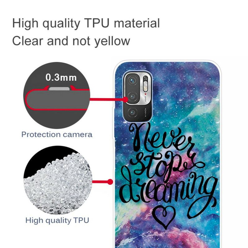 Case Xiaomi Redmi Note 10 5G / Poco M3 Pro 5G Älä Koskaan Lakkaa Haaveilemasta