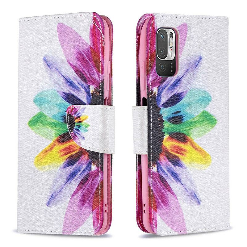 Flip Case Xiaomi Redmi Note 10 5G / Poco M3 Pro 5G Flower Watercolour