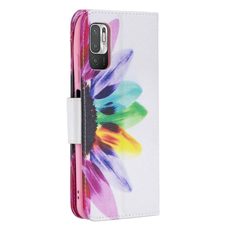 Flip Case Xiaomi Redmi Note 10 5G / Poco M3 Pro 5G Flower Watercolour