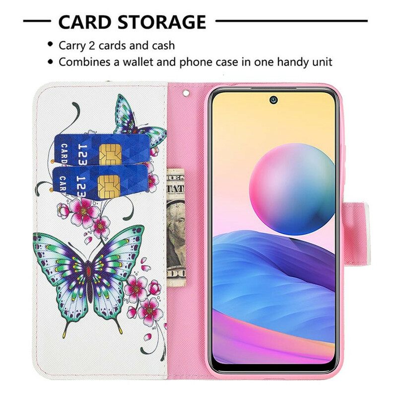 Kotelot Xiaomi Redmi Note 10 5G / Poco M3 Pro 5G Ihanat Perhoset