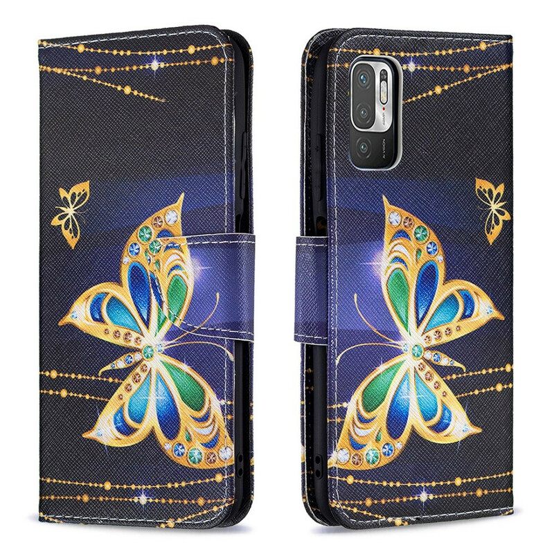 Kotelot Xiaomi Redmi Note 10 5G / Poco M3 Pro 5G Magic Butterfly