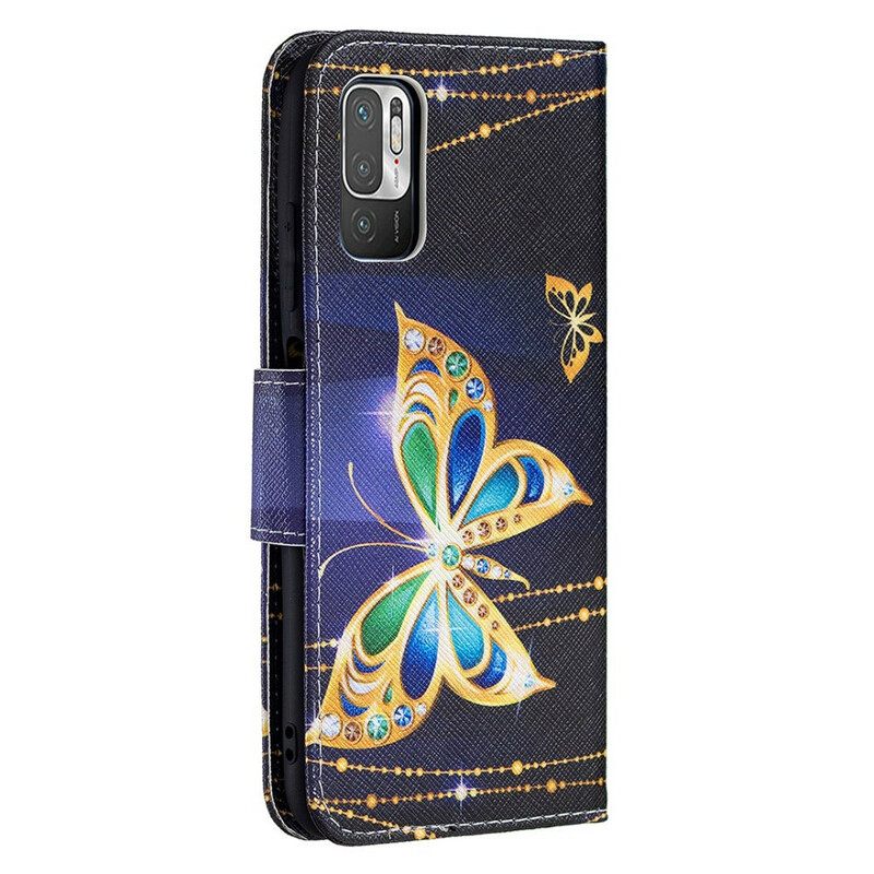 Kotelot Xiaomi Redmi Note 10 5G / Poco M3 Pro 5G Magic Butterfly
