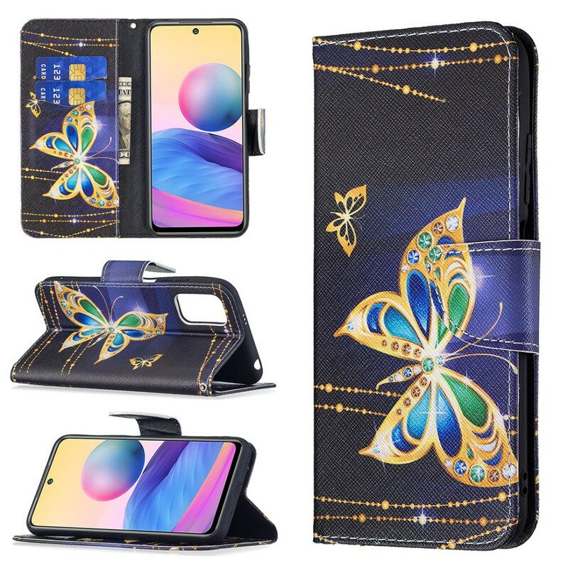 Kotelot Xiaomi Redmi Note 10 5G / Poco M3 Pro 5G Magic Butterfly