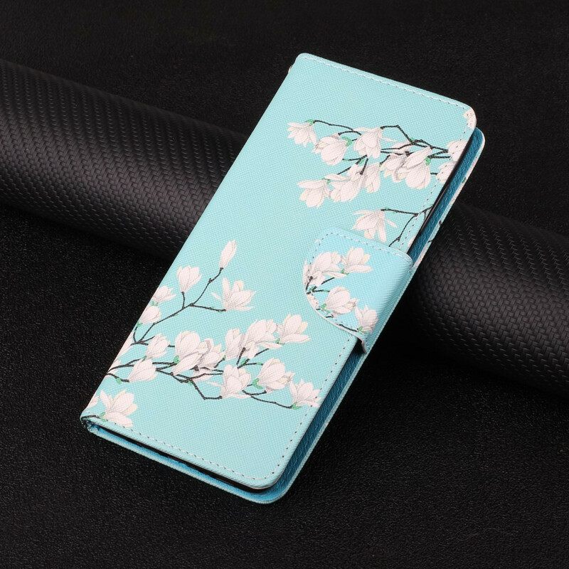 Kotelot Xiaomi Redmi Note 10 5G / Poco M3 Pro 5G Suojaketju Kuori Strap Flower Tree