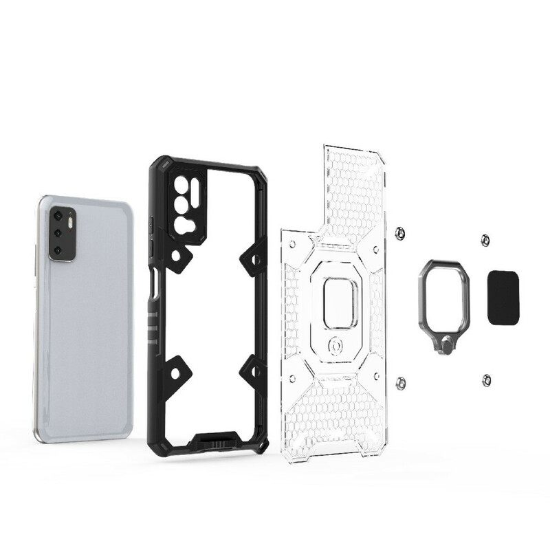 Kuori Xiaomi Redmi Note 10 5G / Poco M3 Pro 5G Honeycomb Renkaalla