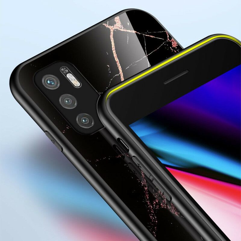 Kuori Xiaomi Redmi Note 10 5G / Poco M3 Pro 5G Tempered Glass Marble Colors