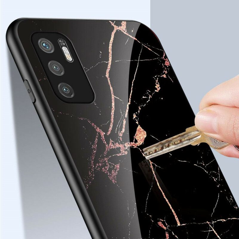 Kuori Xiaomi Redmi Note 10 5G / Poco M3 Pro 5G Tempered Glass Marble Colors