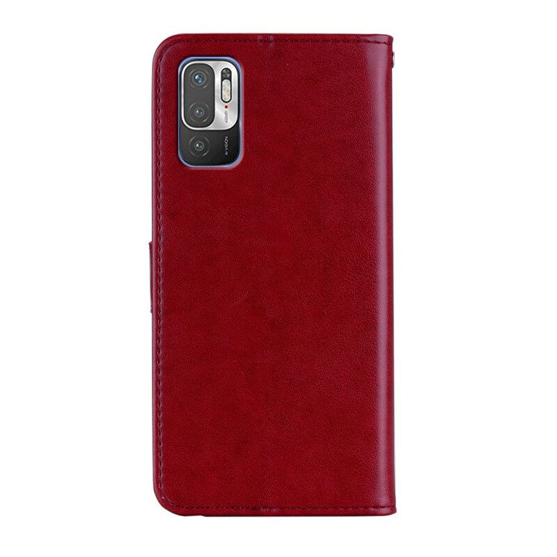 Nahkakotelo Xiaomi Redmi Note 10 5G / Poco M3 Pro 5G Pöllö Ja Kaulanauha