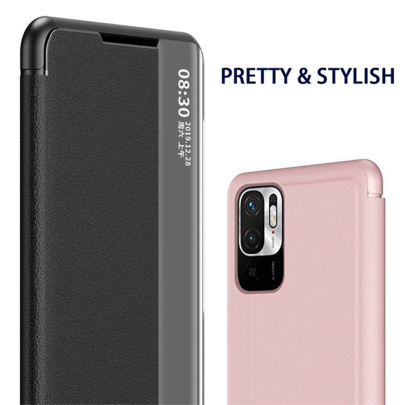 Puhelinkuoret Xiaomi Redmi Note 10 5G / Poco M3 Pro 5G Textured Leather Effect