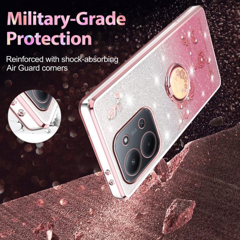 Kuori Poco C85 Kadem Kukkakuvioinen Sormuskotelo Suojakuori