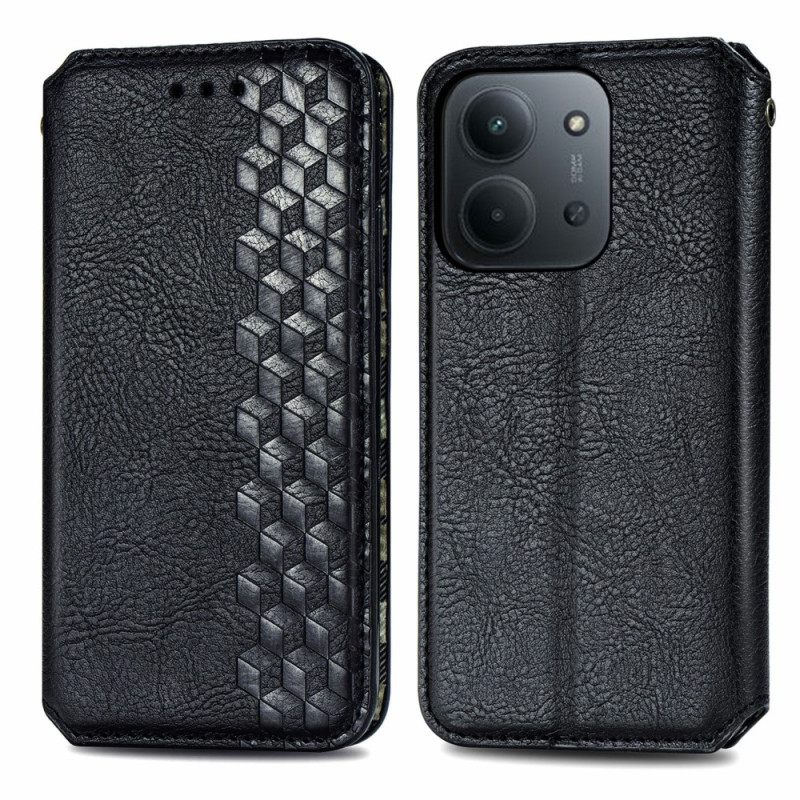 Nahkakotelo Poco C85 Mokkanahkakuvio Suojakuori