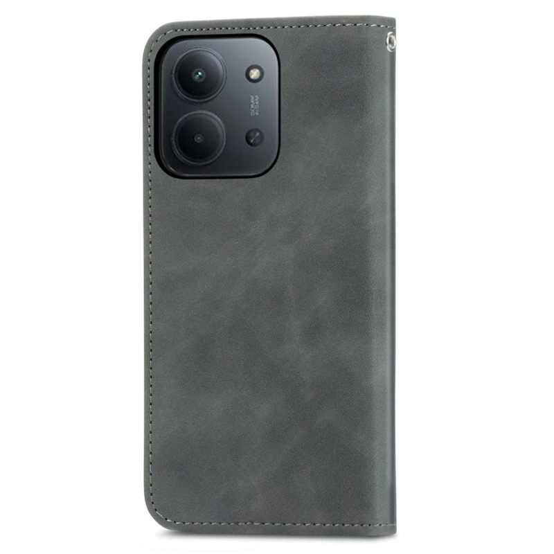 Nahkakotelo Poco C85 Puhelinkuoret Mokkanahkajäljitelmä