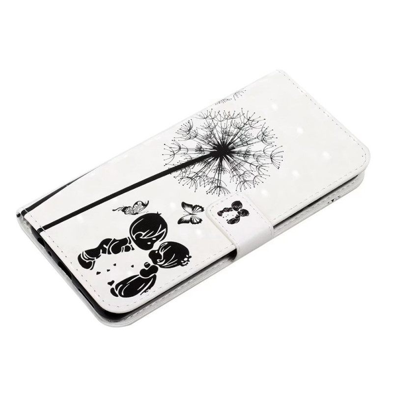 Nahkakotelo Poco C85 Voikukan Rakkaus