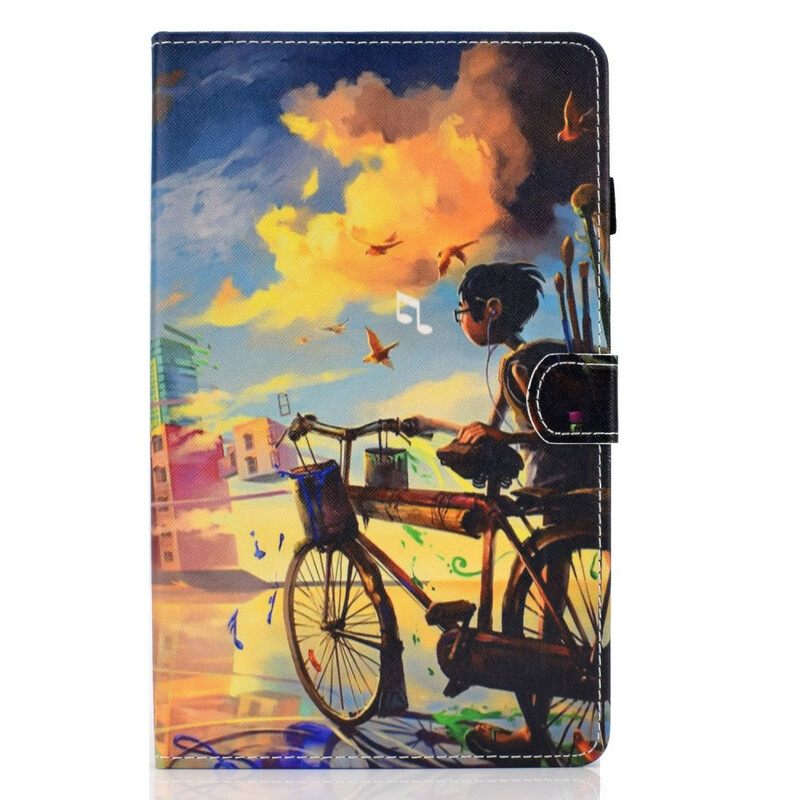 Kotelot Samsung Galaxy Tab S6 Lite Bike Art